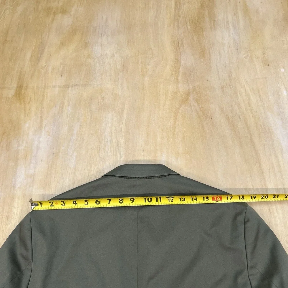 Banana Republic Performance Sport Blazer Mens 44R Slim Fit Cotton Stretch Olive